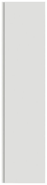 Moderner Hänge-Garderobenschrank in Weiß, Frontalansicht