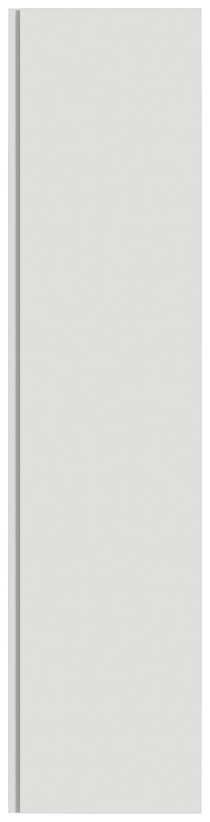 Moderner Hänge-Garderobenschrank in Weiß, Frontalansicht