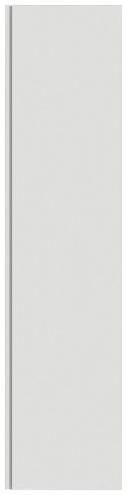 Moderner Hänge-Garderobenschrank in Weiß, Frontalansicht