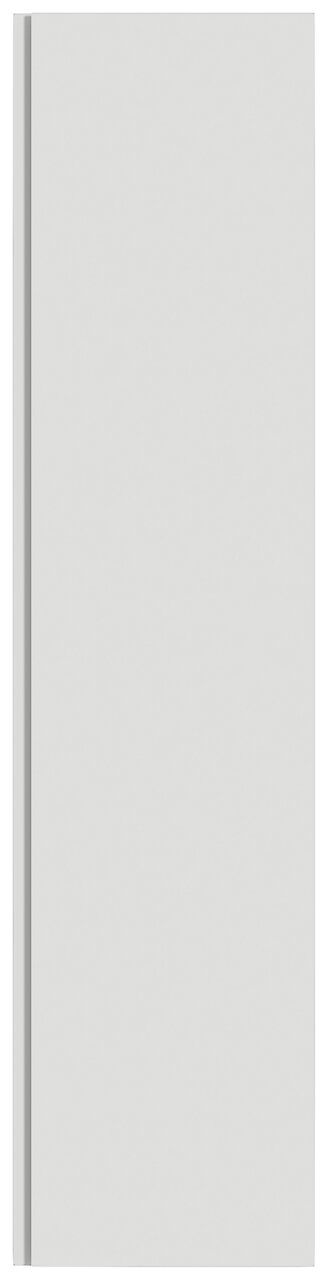 Moderner Hänge-Garderobenschrank in Weiß, Frontalansicht