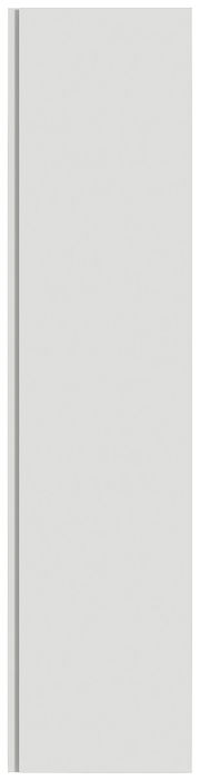 Moderner Hänge-Garderobenschrank in Weiß, Frontalansicht