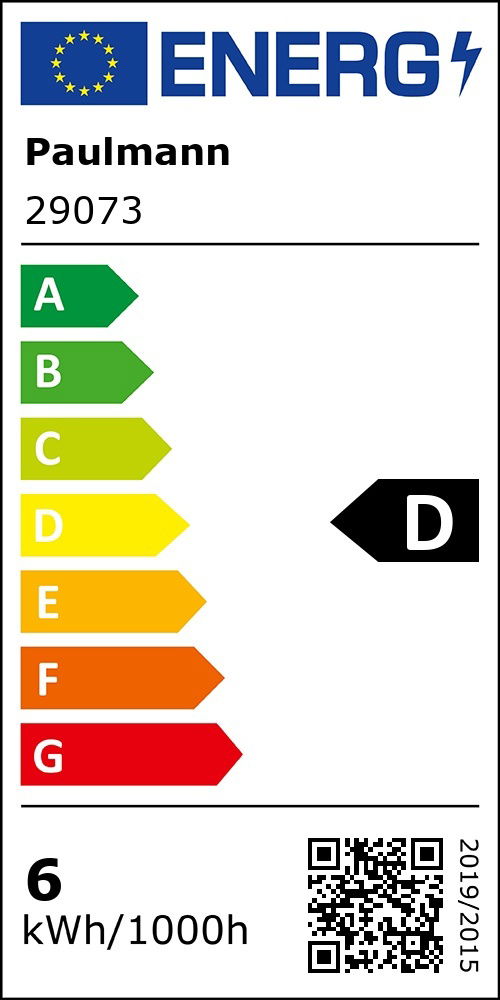 D (A+++ (höchste Effizienz) bis D (geringste Effizienz))