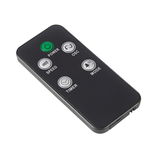 Fernbedienung für Standventilator, Draufsicht mit Tasten für Power, Geschwindigkeit, Oszillation, Timer und Modus.
