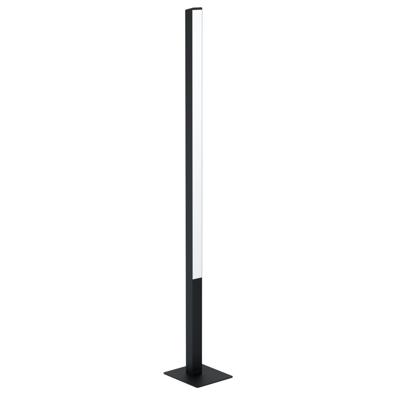Schwarze LED-Stehleuchte SIMOLARIS-Z in schlankem, modernem Design, seitliche Perspektive