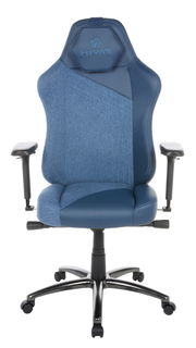 Gaming Stuhl in Blau mit ergonomischem Design, Vorderansicht