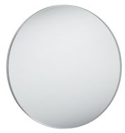 Runder Spiegel mit einem Durchmesser von ca. 80 cm, frontal fotografiert.