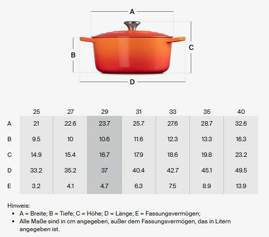 Ovaler Bräter in Kirschrot, 29 cm, Seitenansicht mit Deckel und Griffen.