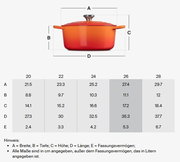 Runder Bräter 26 cm in der Farbe Flint, seitliche Perspektive mit Deckel und Griffen.