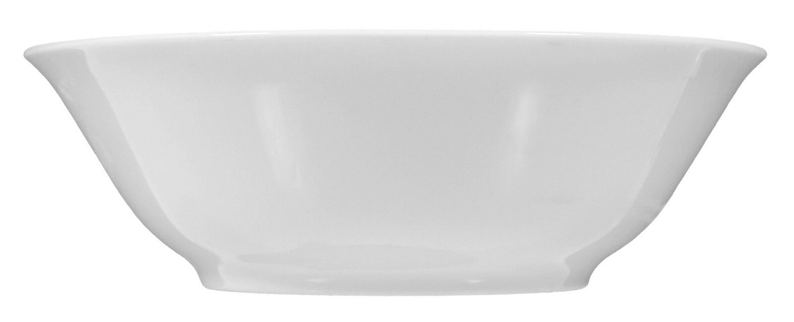 Seltmann Weiden Dessertschale Rondo/Liane uni 7 Weiße Dessertschale Rondo/Liane 15cm, seitliche Perspektive