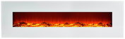 Moderner Elektrokamin mit realistischer Flammenoptik, Frontalansicht
