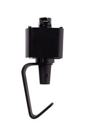 Schwarzer Pendelleuchten-Adapter von Lucide, seitliche Ansicht