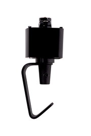 Schwarzer Pendelleuchten-Adapter von Lucide, seitliche Ansicht