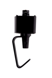 Schwarzer Pendelleuchten-Adapter von Lucide, seitliche Ansicht