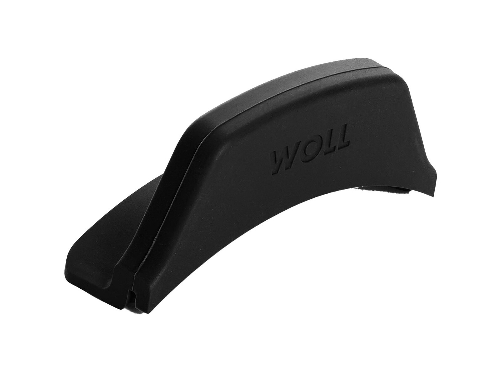 Schwarzer Silikongriff von Woll, seitliche Perspektive