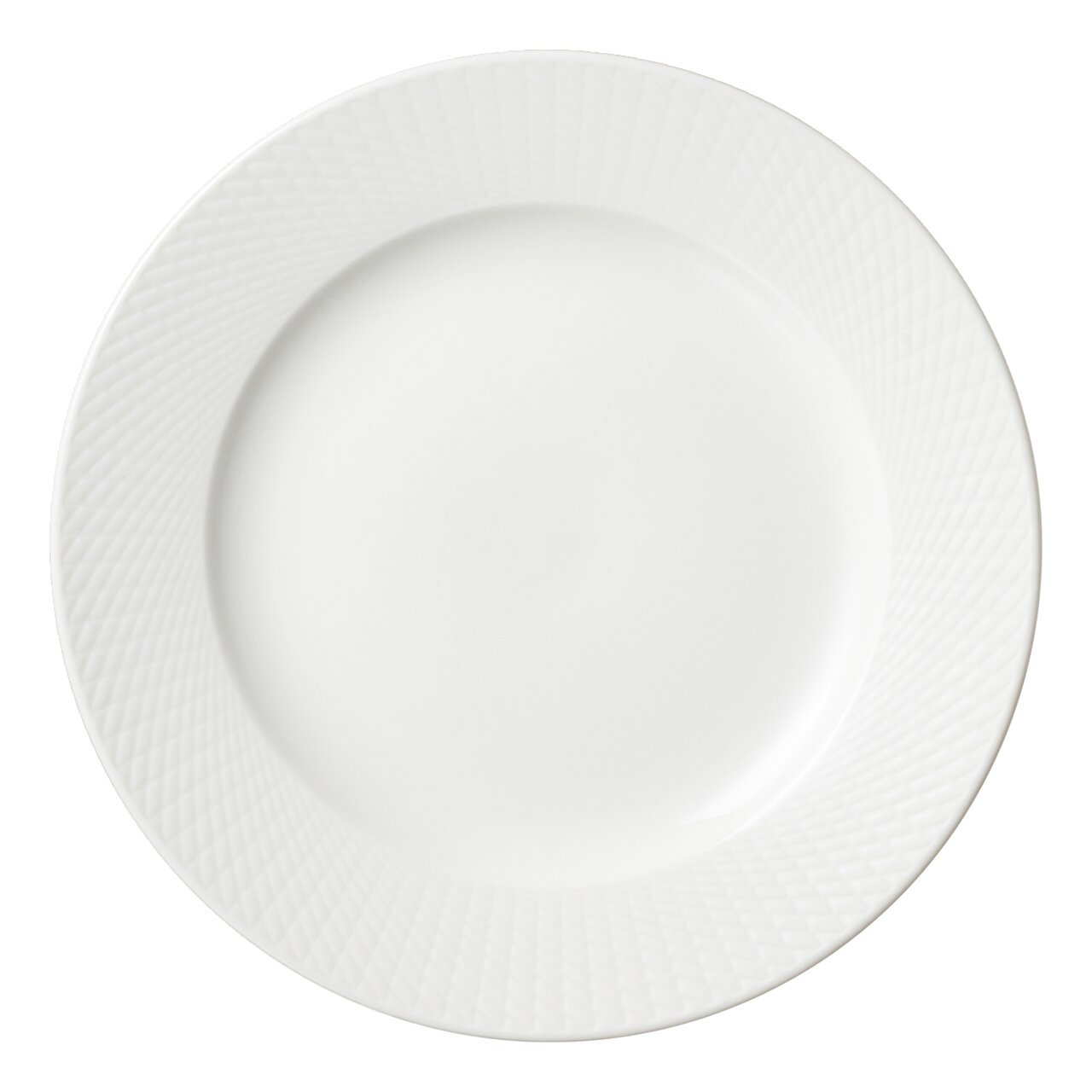 Ritzenhoff & Breker Dessertteller SAPHIR Weißer Dessertteller mit strukturiertem Rand, Draufsicht