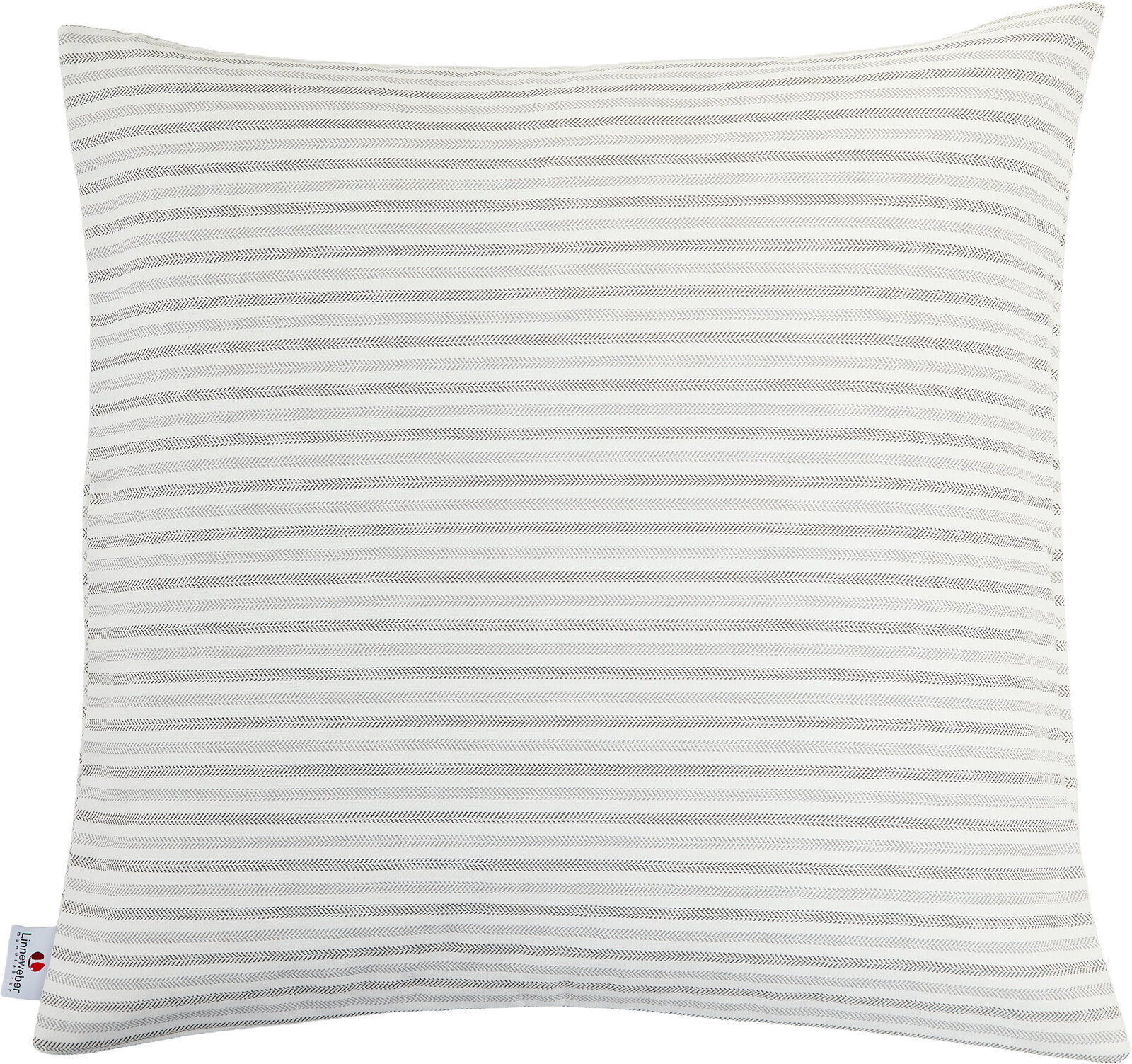 Outdoor Kissen mit grauen Streifenmuster, Vorderansicht