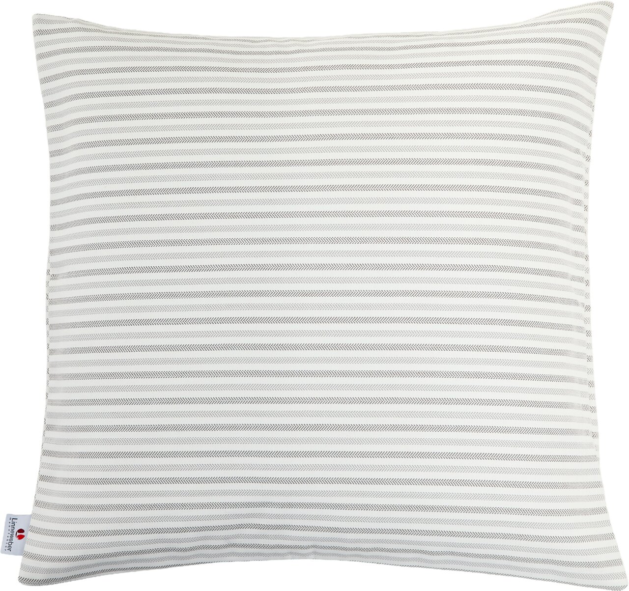 Outdoor Kissen mit grauen Streifenmuster, Vorderansicht