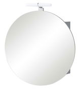 Runder Spiegelschrank mit integrierter Beleuchtung, Frontalansicht