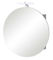 Runder Spiegelschrank mit integrierter Beleuchtung, Frontalansicht