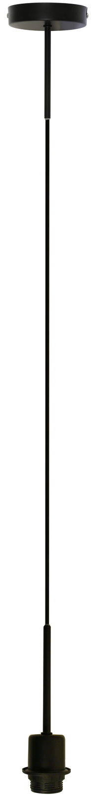 Schwarze Pendelaufhängung in vertikaler Perspektive, geeignet für Beleuchtungssysteme.