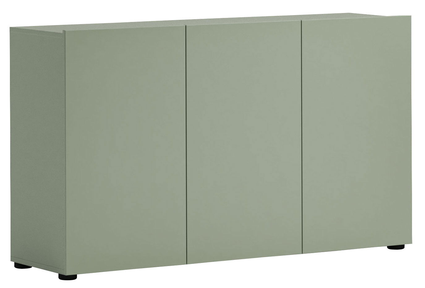 XORA Kommode MISTER LORD Grüne Kommode mit drei Türen, frontal fotografiert