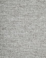 Nahaufnahme eines grauen Stoffmusters, das für einen Armlehnstuhl verwendet wird, aus der Vogelperspektive.