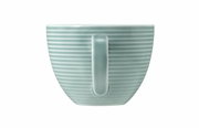 Kaffeeobertasse 0,26 l mit geriffeltem Design, seitliche Ansicht
