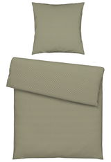 Bettwäsche-Set mit Kissenbezug und Deckenbezug in Fischgrätenmuster, Draufsicht