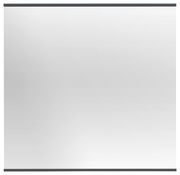Rechteckiger Spiegel mit schwarzem Rahmen, Frontalansicht