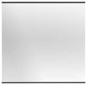 Rechteckiger Spiegel mit schwarzem Rahmen, Frontalansicht
