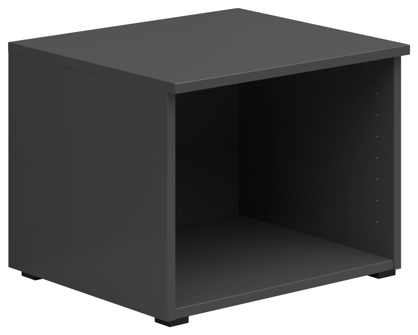 Carryhome Regalaufsatz MULTISTAURAUM Schwarzer Regalaufsatz in perspektivischer Ansicht von vorne links