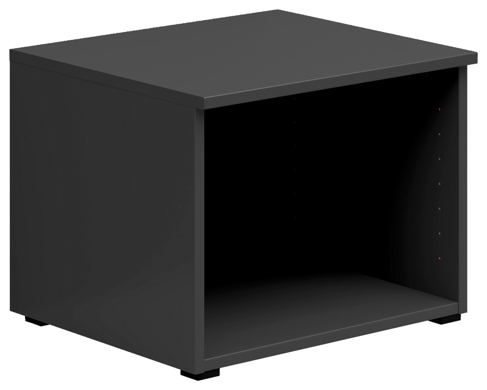 Carryhome Regalaufsatz MULTISTAURAUM Schwarzer Regalaufsatz in perspektivischer Ansicht von vorne links