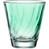 Grünes Trinkglas Twist 220ml, seitliche Perspektive