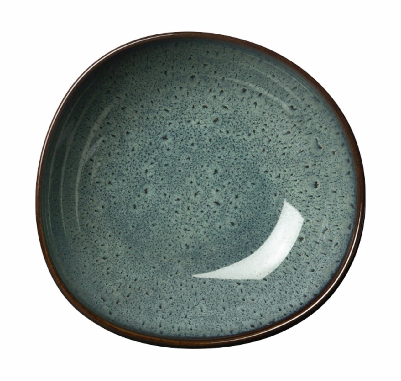 Graue Müslischale Lave 380ml, Draufsicht