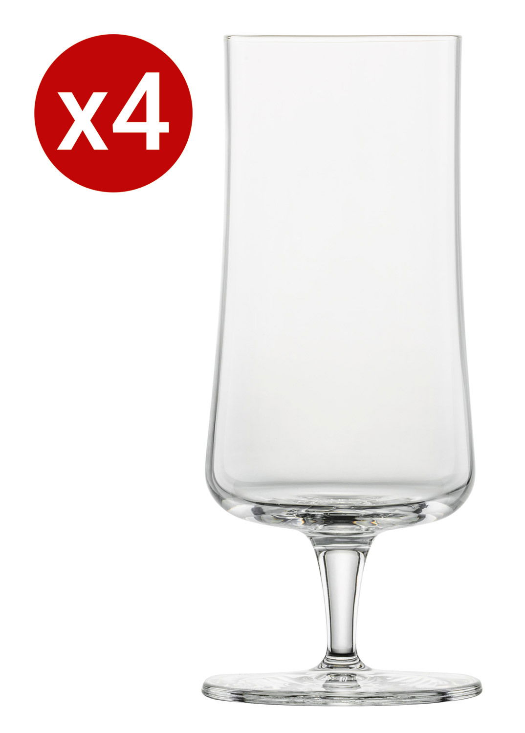 SCHOTT ZWIESEL 4-tlg. Pilsgläser Set BEER BASIC Pilsglas im 4er Set, frontal abgebildet mit klarem, elegantem Design.