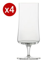 Pilsglas im 4er Set, frontal abgebildet mit klarem, elegantem Design.