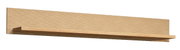 Holz-Wandboard in Seitenansicht mit natürlicher Maserung