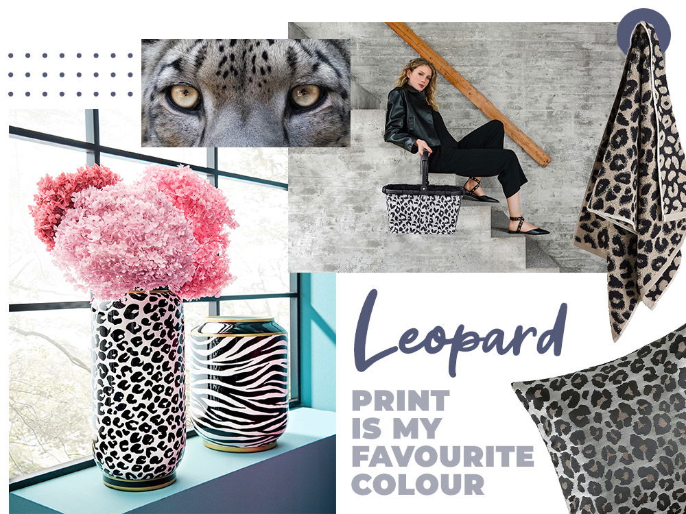 Trendige Deko und Taschen im Leopardenmuster – Wohnaccessoires und Mode-Highlights im Animal-Print