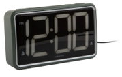 Digitaler Wecker mit großem Display, seitliche Perspektive