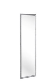 Rechteckiger Spiegel mit dekorativem Rahmen, seitliche Perspektive