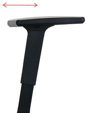 Seitliche Ansicht einer verstellbaren Armlehne für einen Gaming-Stuhl