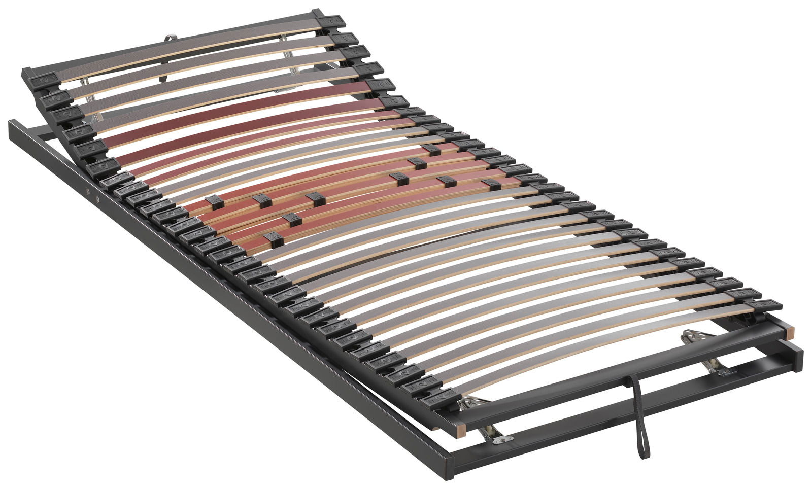 Federholzrahmen Fit KF in seitlicher Perspektive mit verstellbaren Leisten und stabiler Rahmenkonstruktion