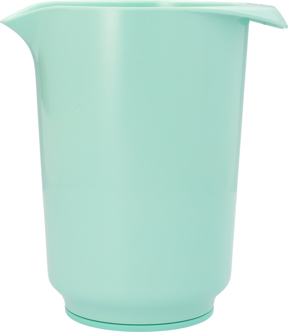 Mintfarbener Rührbecher 1,5L, seitliche Perspektive