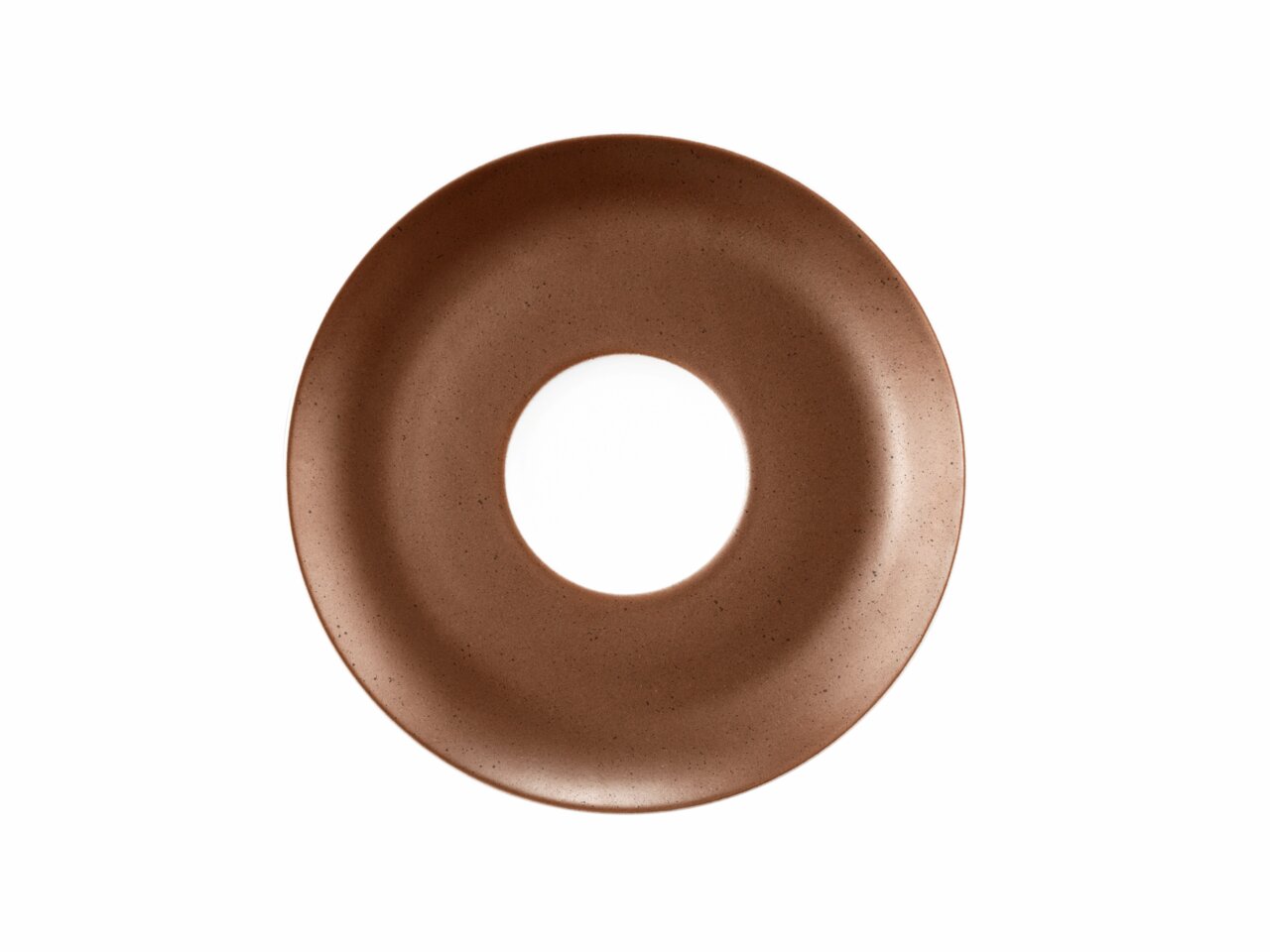 Seltmann Weiden Untertasse LIBERTY BRONZE Bronzefarbene Kombi-Untertasse, 16,5 cm, Draufsicht