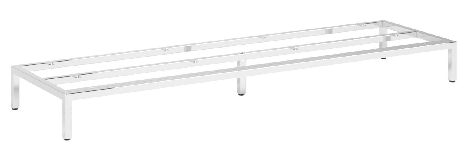 Metallgestell 135cm in seitlicher Perspektive