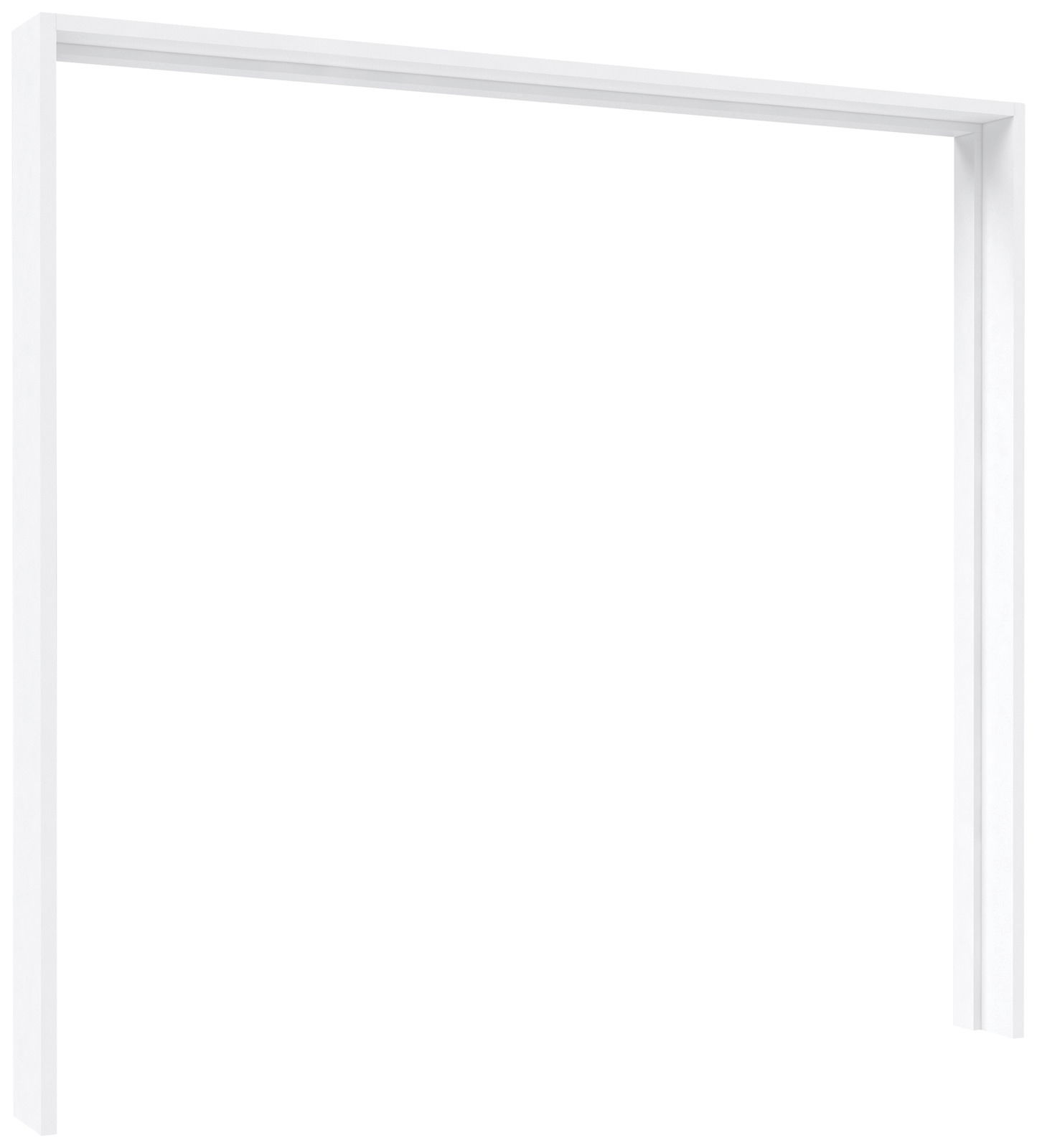 Weißer Passepartout-Rahmen aus schräger Perspektive