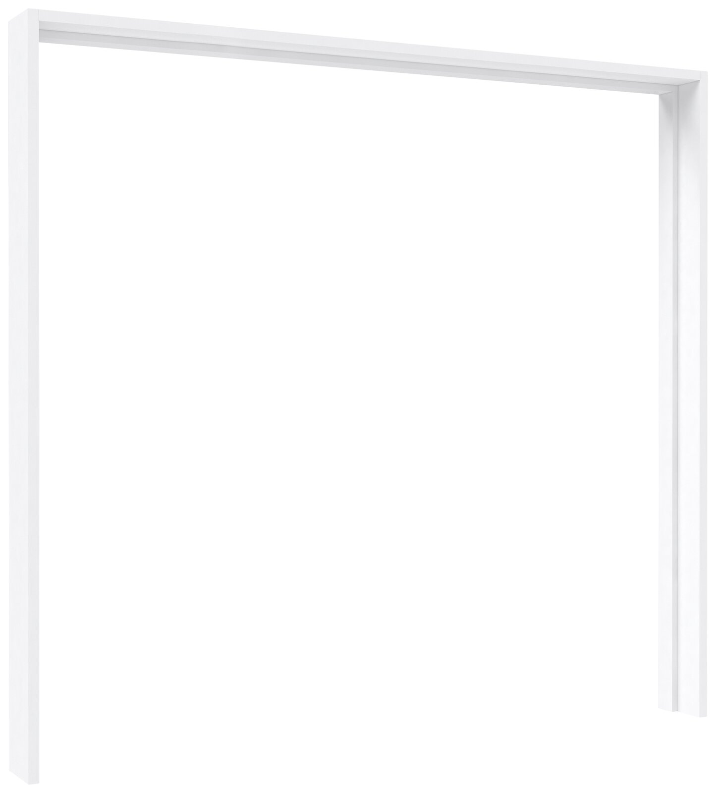 Ti´me Passepartout LAUSANNE PLUS Weißer Passepartout-Rahmen aus schräger Perspektive