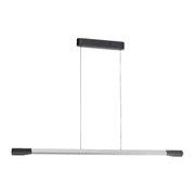 Moderne LED-Pendelleuchte in minimalistischem Design, seitliche Perspektive