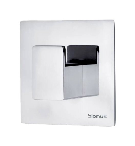 blomus Wandhaken Moderner Wandhaken aus glänzendem Metall, seitliche Perspektive