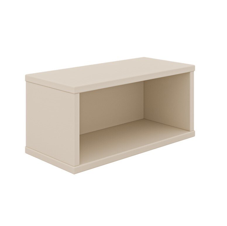 Paidi Wandbox rechteckig EEFJE Rechteckige Wandbox in Beige, perspektivisch von vorne rechts gesehen